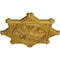 Ekena Millwork Antilles Ceiling Medallion (Fits Canopies up to 6"), 38 1/4"OD x 1 1/2"P, Iridescent Gold CM38ANIGS - alternate 2